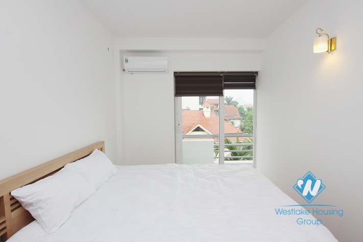Balcony one bedroom apartment for rent off To Ngoc Van, Tay Ho